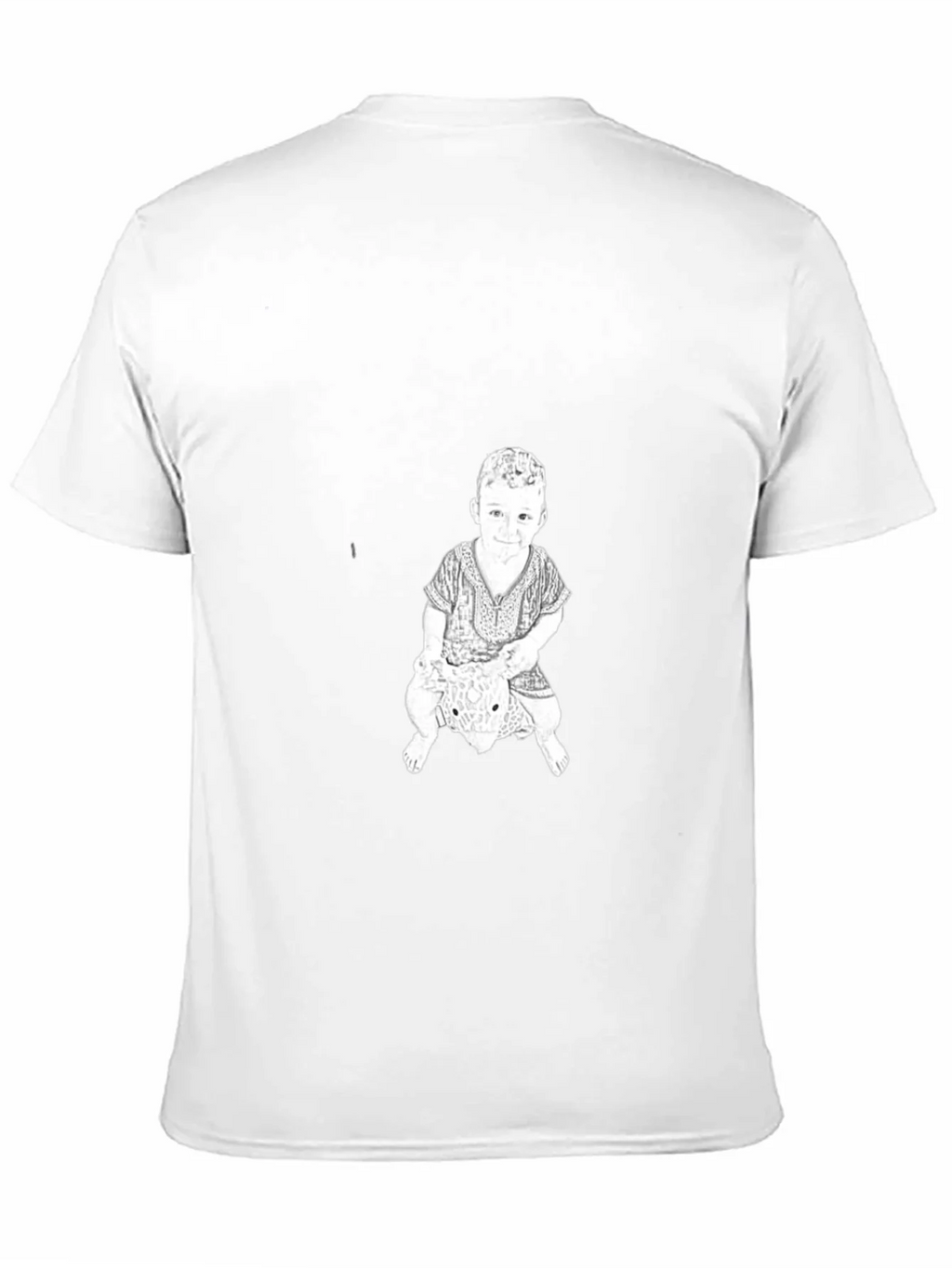 Graphic Print Tee - Child Riding Toy