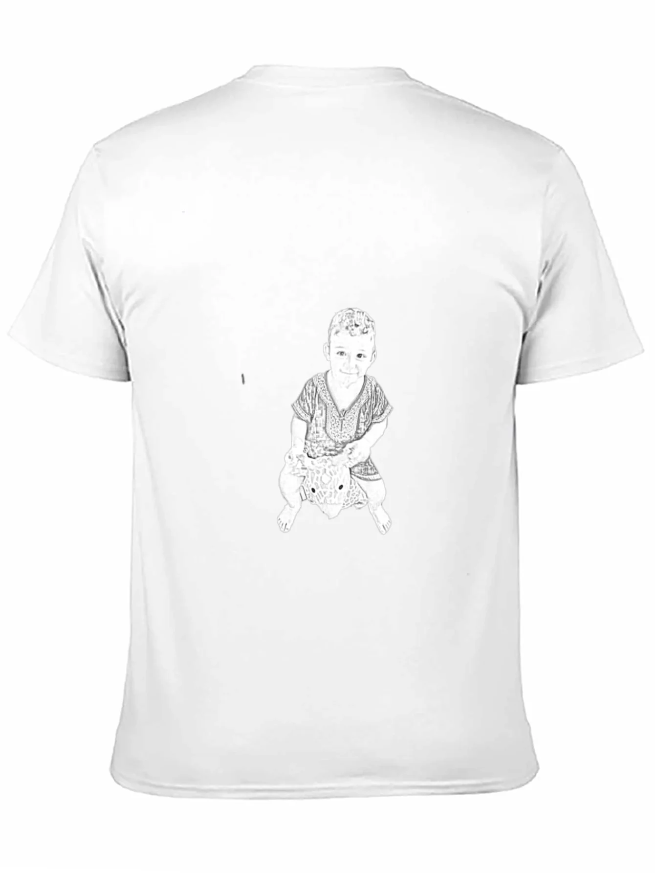Graphic Print Tee - Child Riding Toy