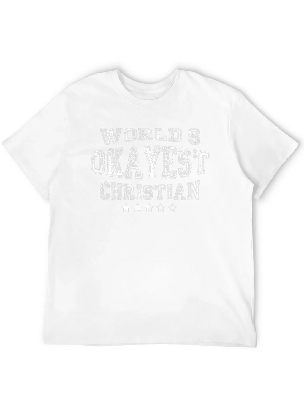 Worlds Okayest Christian Black Graphic Tee