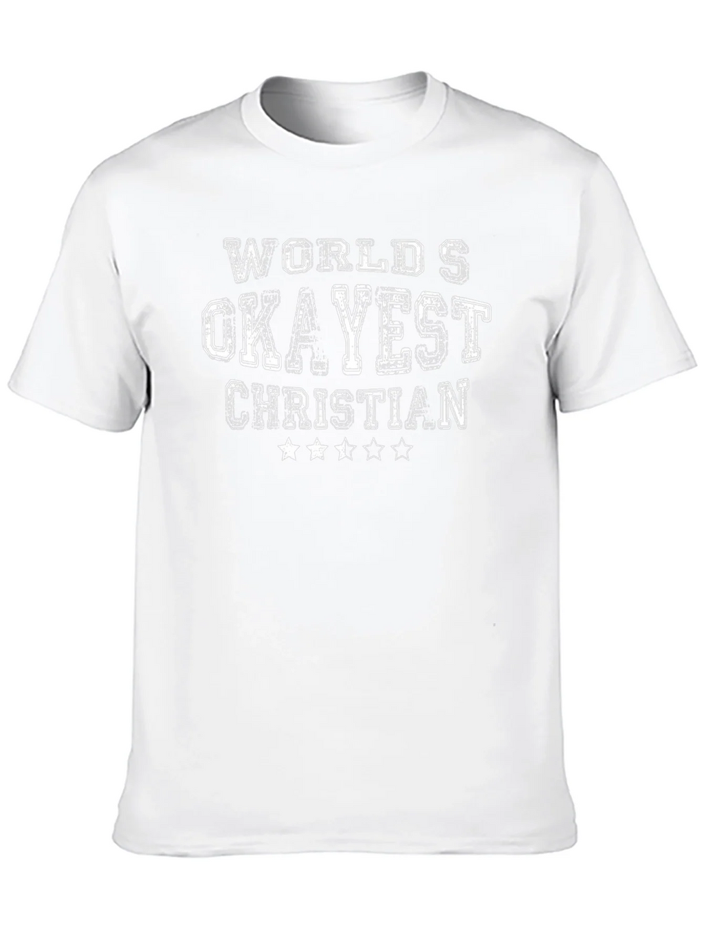 Worlds Okayest Christian Black Graphic Tee