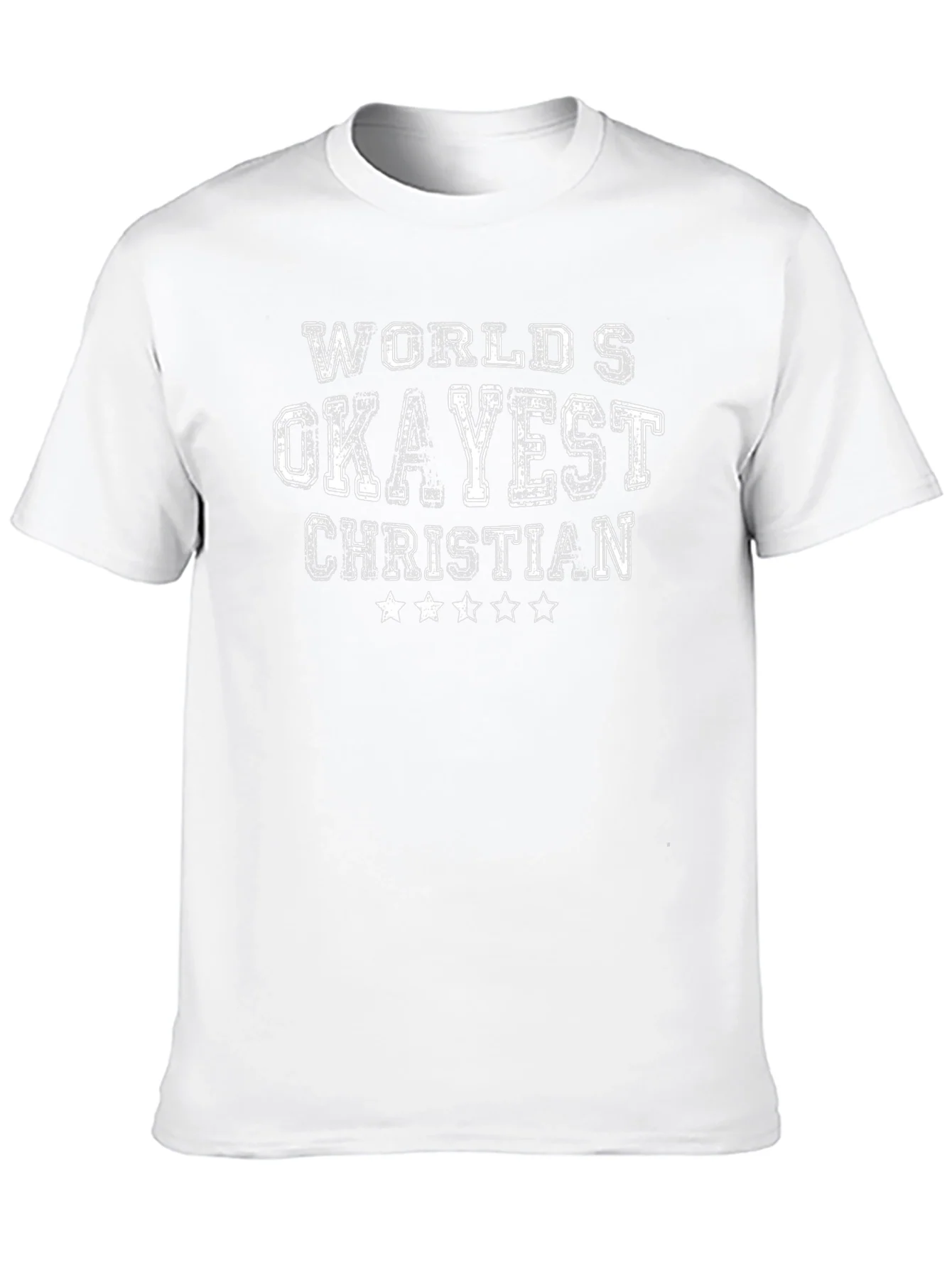 Worlds Okayest Christian Black Graphic Tee