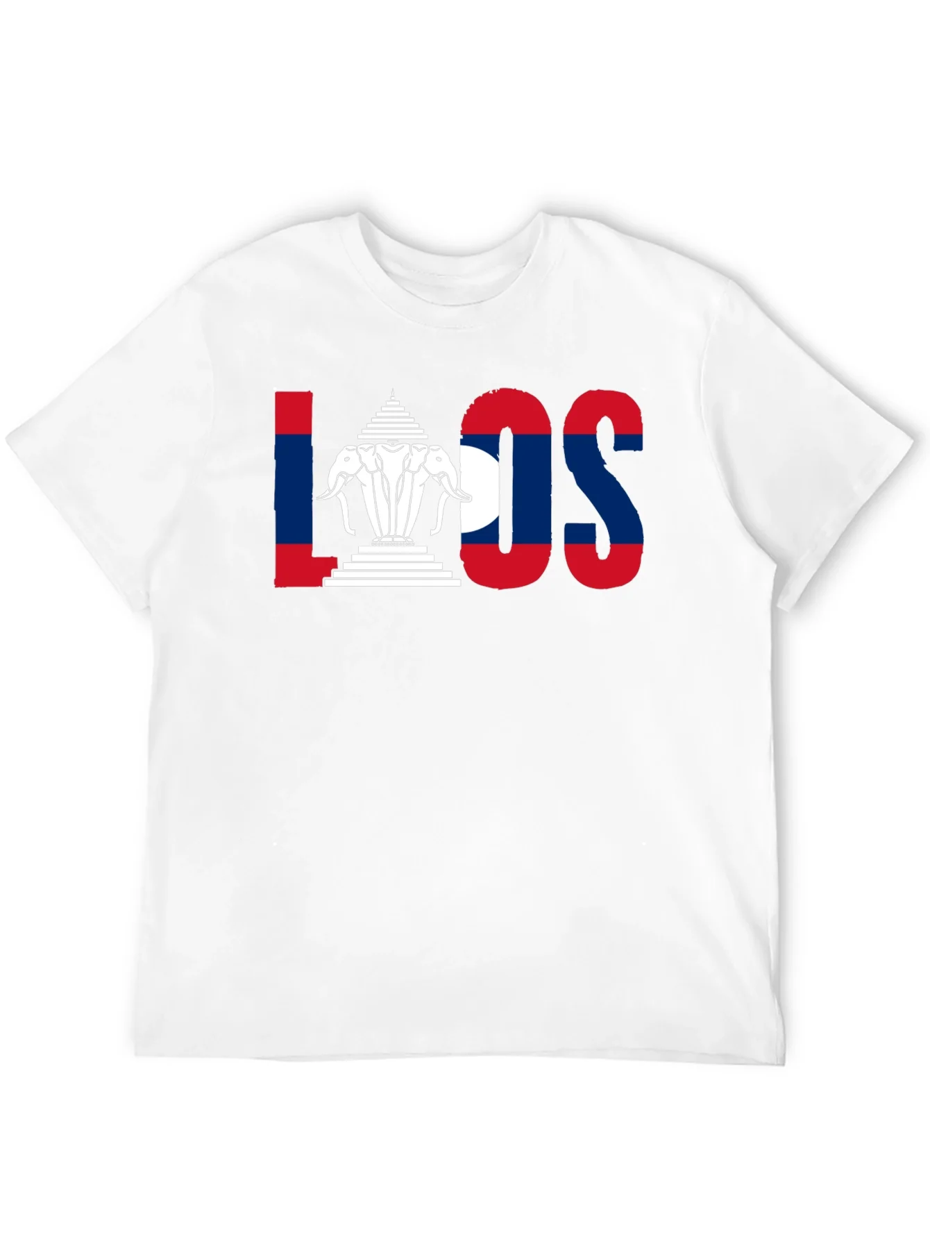 Laos Flag T-Shirt - Travel Souvenir Tee