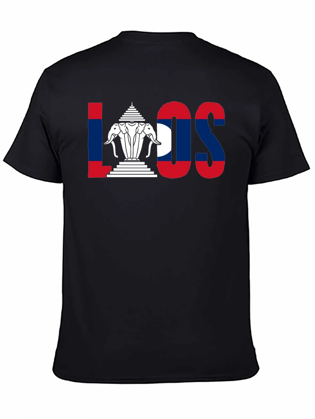 Laos Flag T-Shirt - Travel Souvenir Tee