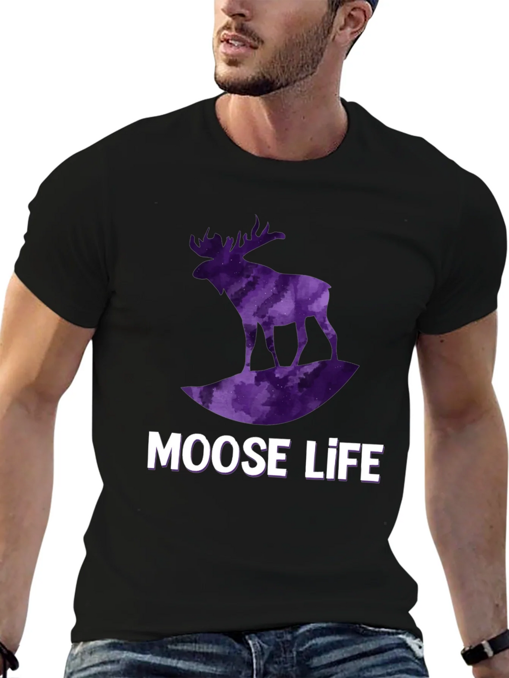 Moose Life Black T-Shirt