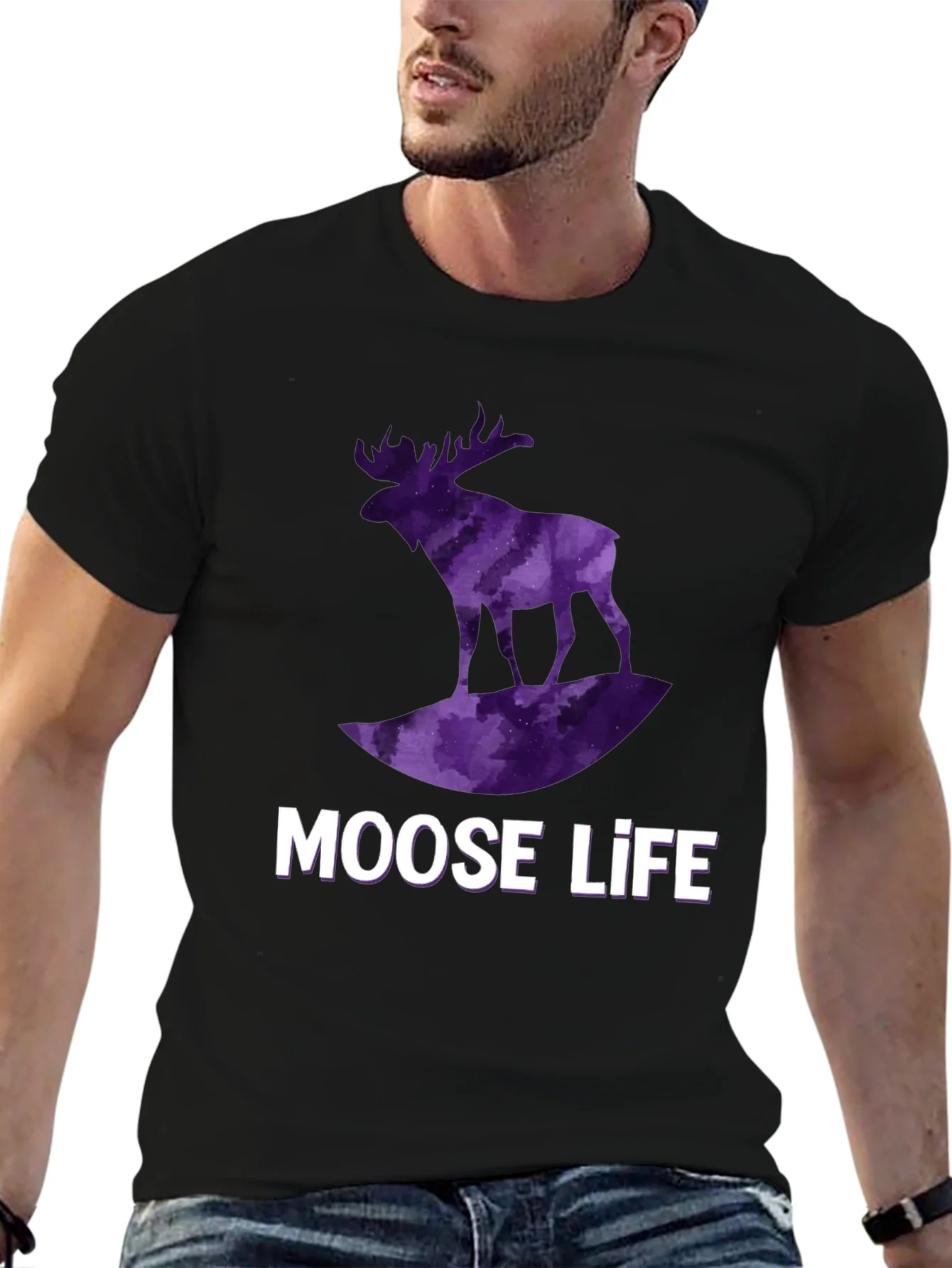 Moose Life Black T-Shirt