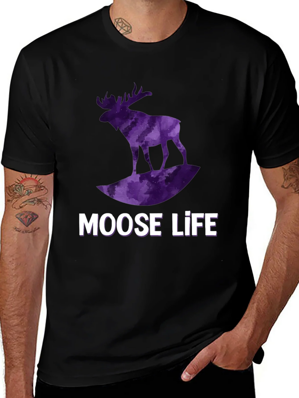 Moose Life Black T-Shirt
