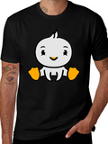 Cute Cartoon Duckling Graphic T-Shirt