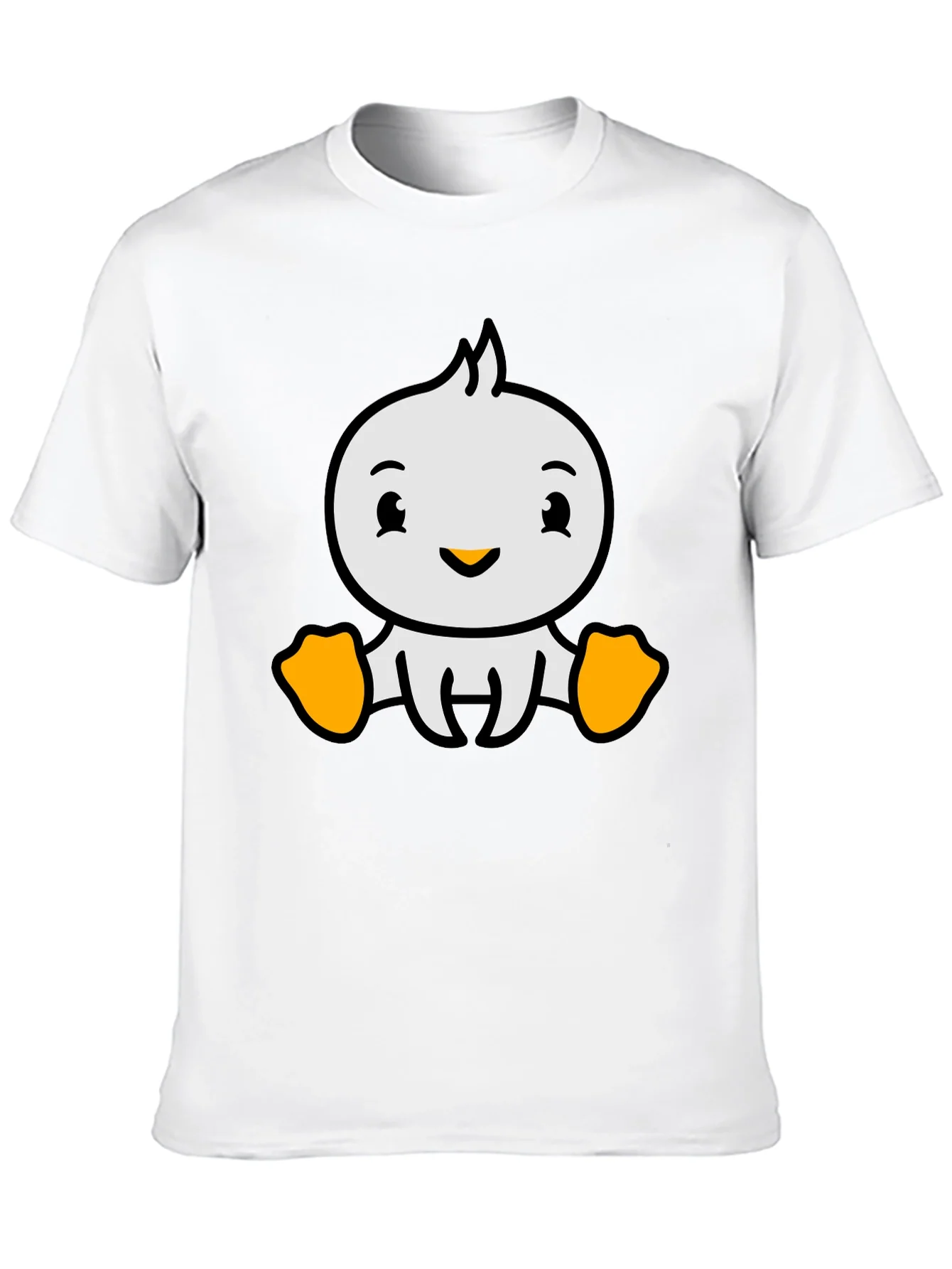 Cute Cartoon Duckling Graphic T-Shirt