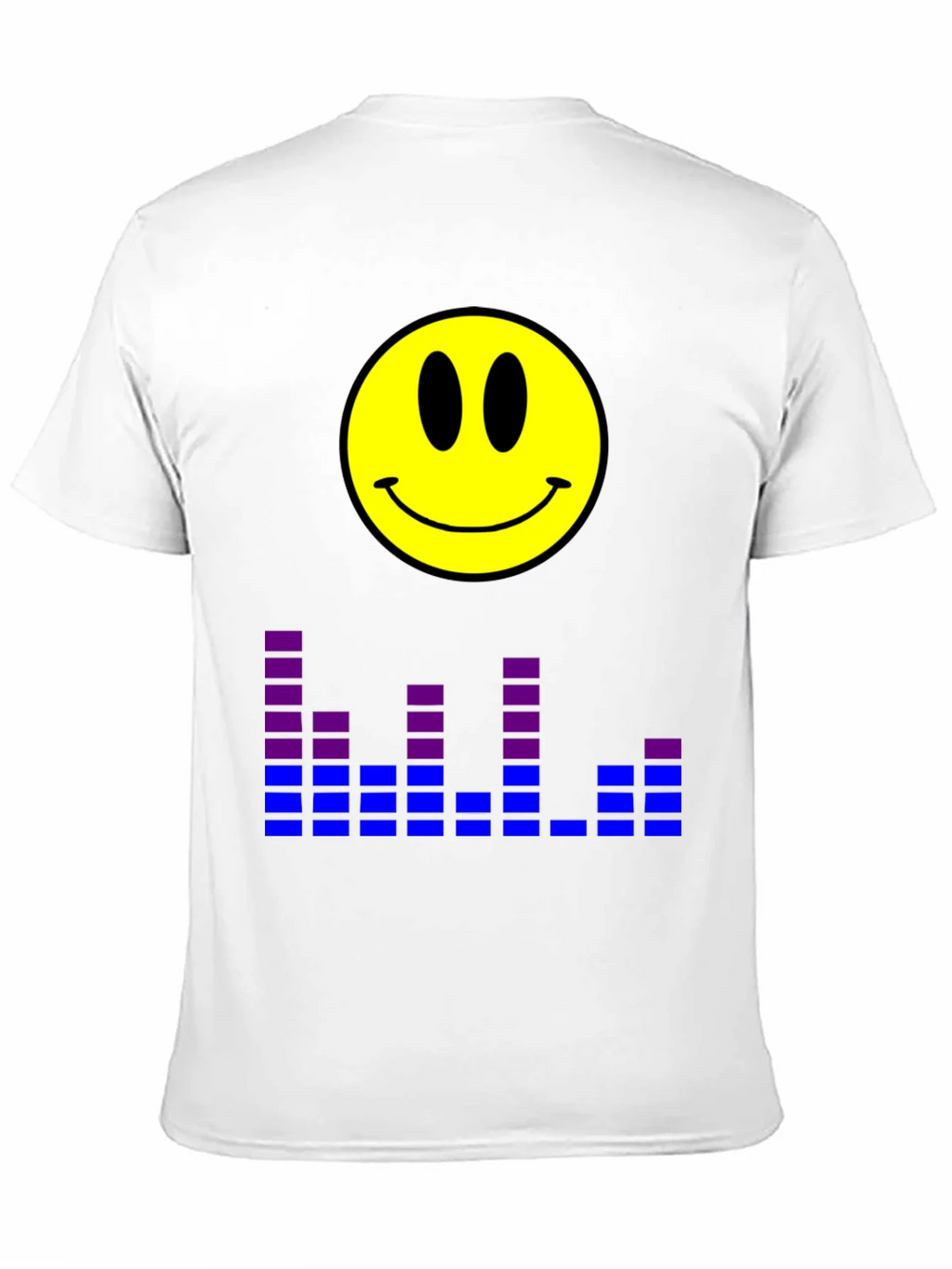 Smiley Face Graphic Tee - Black T-Shirt