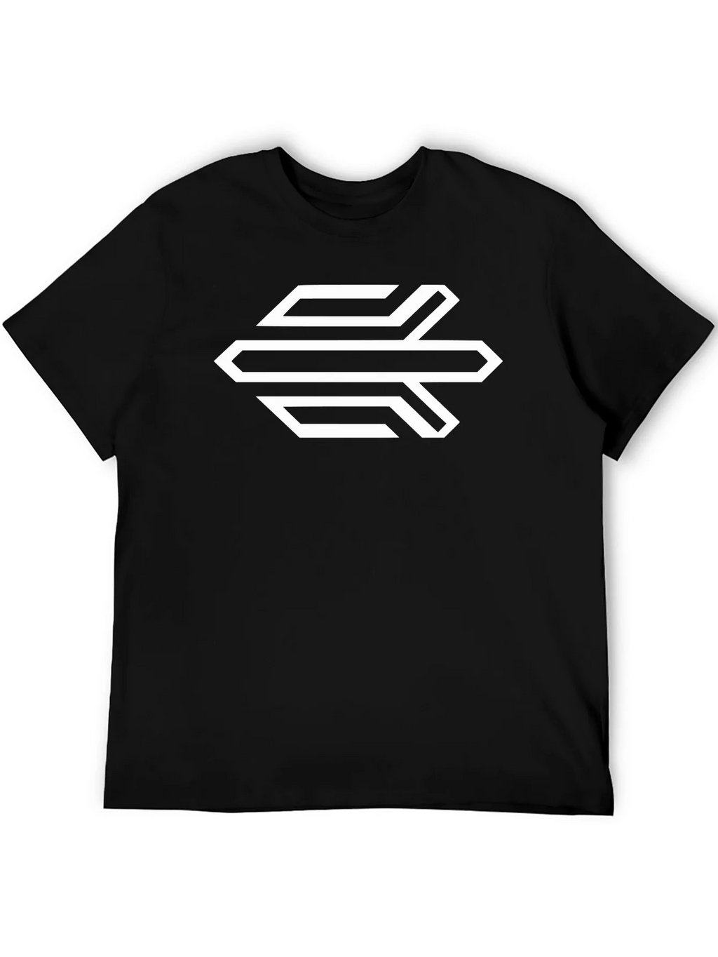 Geometric Logo Black T-Shirt
