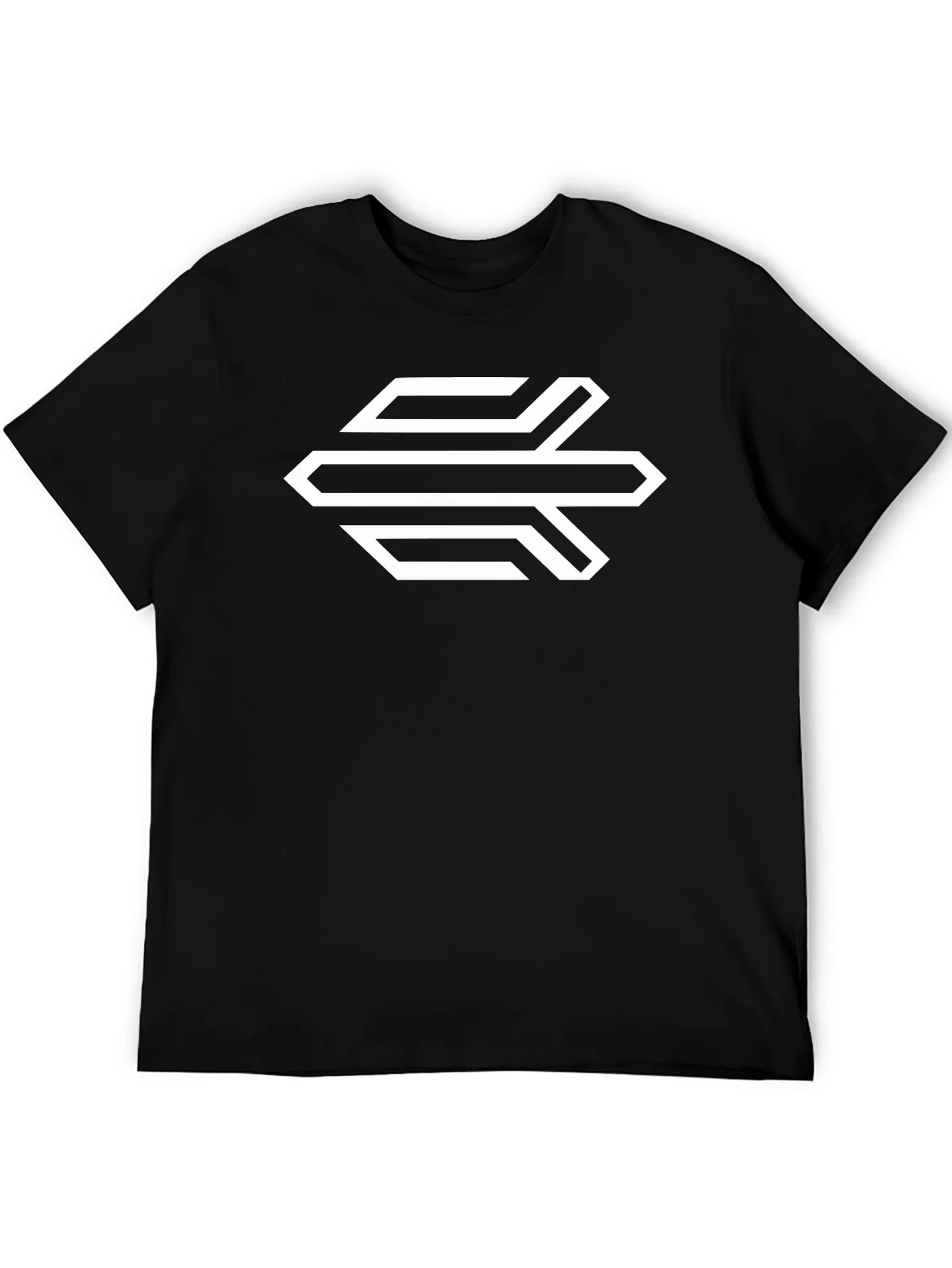 Geometric Logo Black T-Shirt