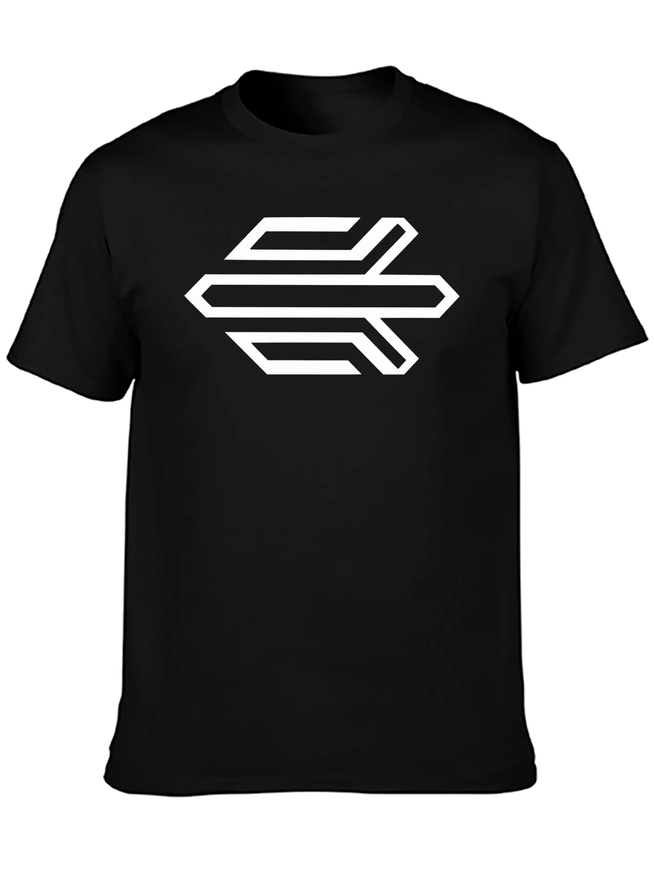 Geometric Logo Black T-Shirt