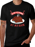 Stop Staring At My Rack T-Shirt - BBQ Ribs