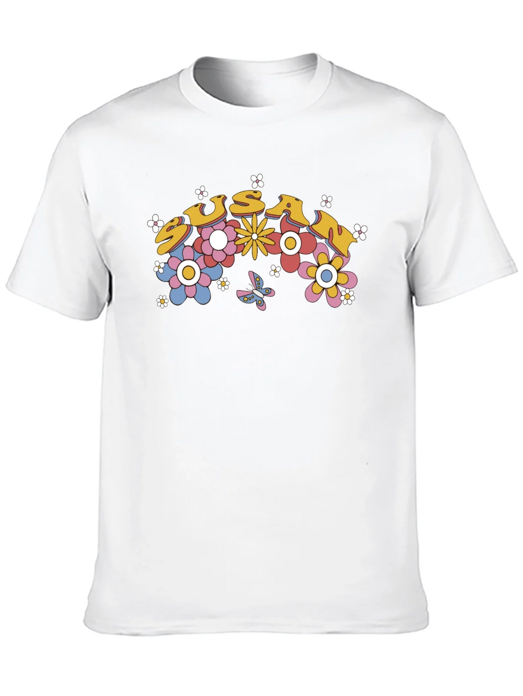 Susan Floral Retro Style T-Shirt