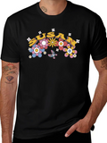 Susan Floral Retro Style T-Shirt