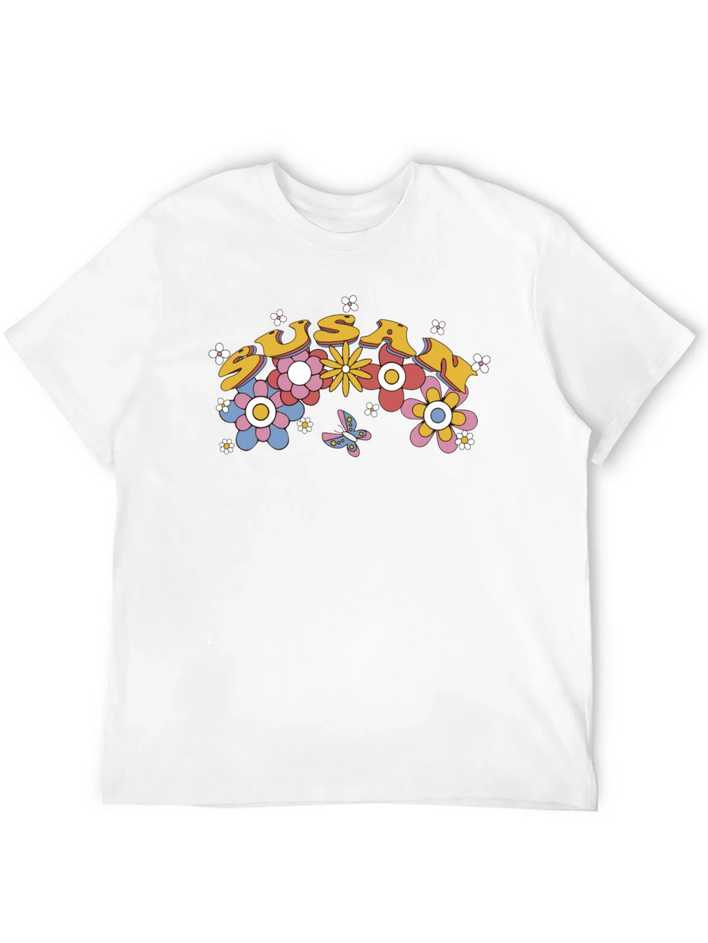 Susan Floral Retro Style T-Shirt