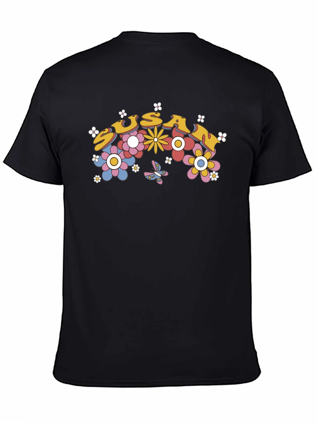 Susan Floral Retro Style T-Shirt
