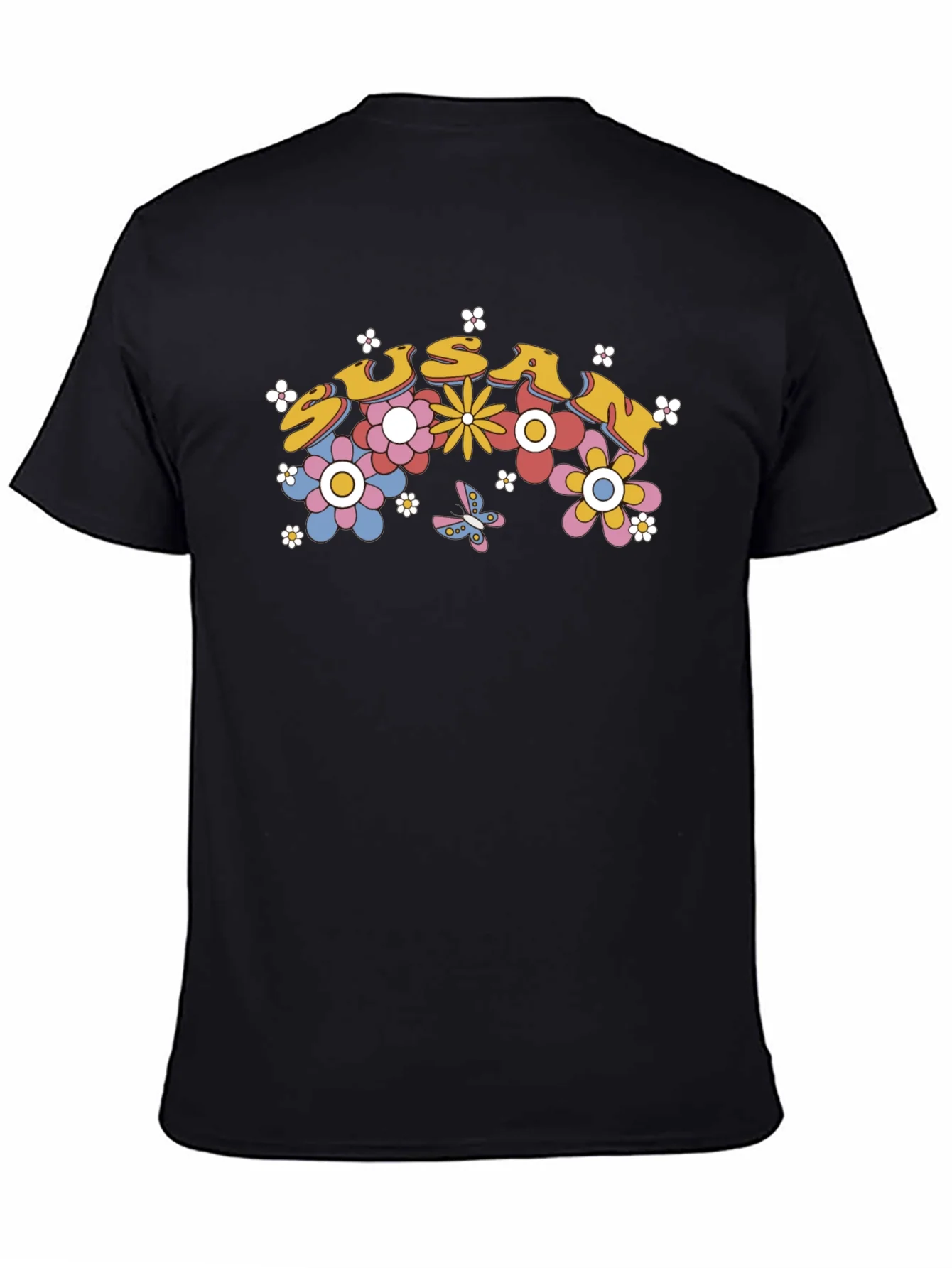 Susan Floral Retro Style T-Shirt