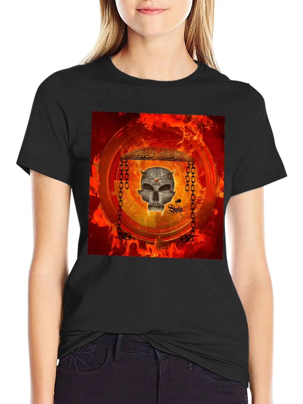 Skull Graphic T-Shirt - Edgy Design
