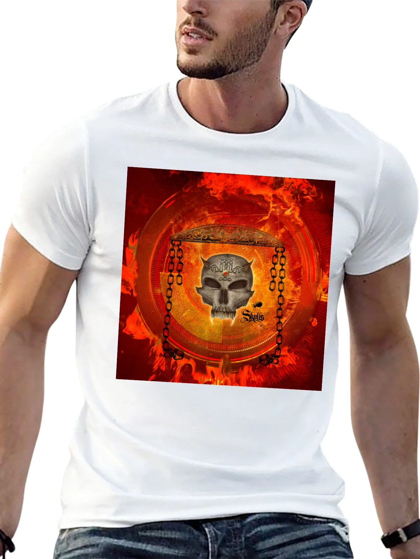 Skull Graphic T-Shirt - Edgy Design
