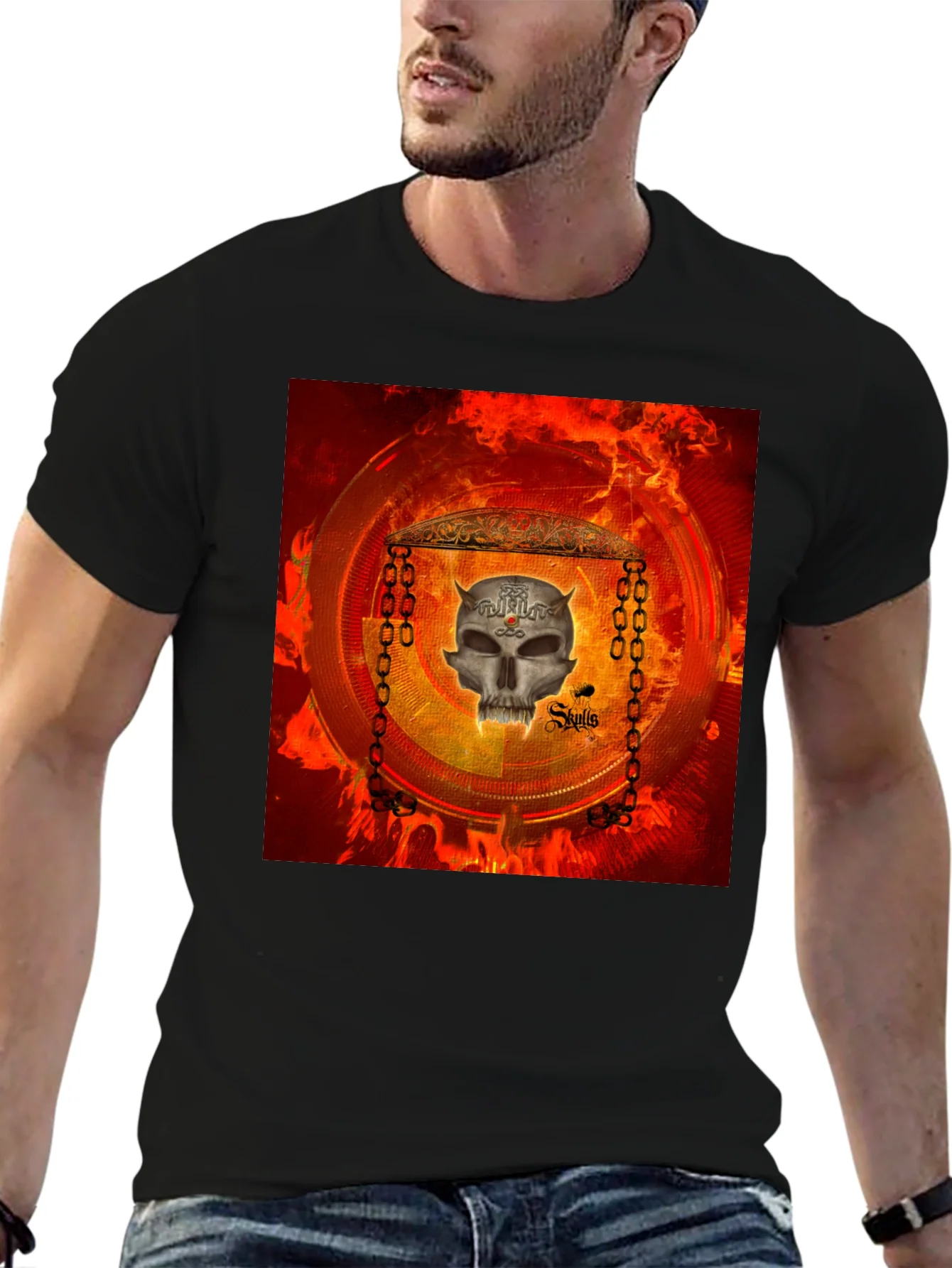 Skull Graphic T-Shirt - Edgy Design