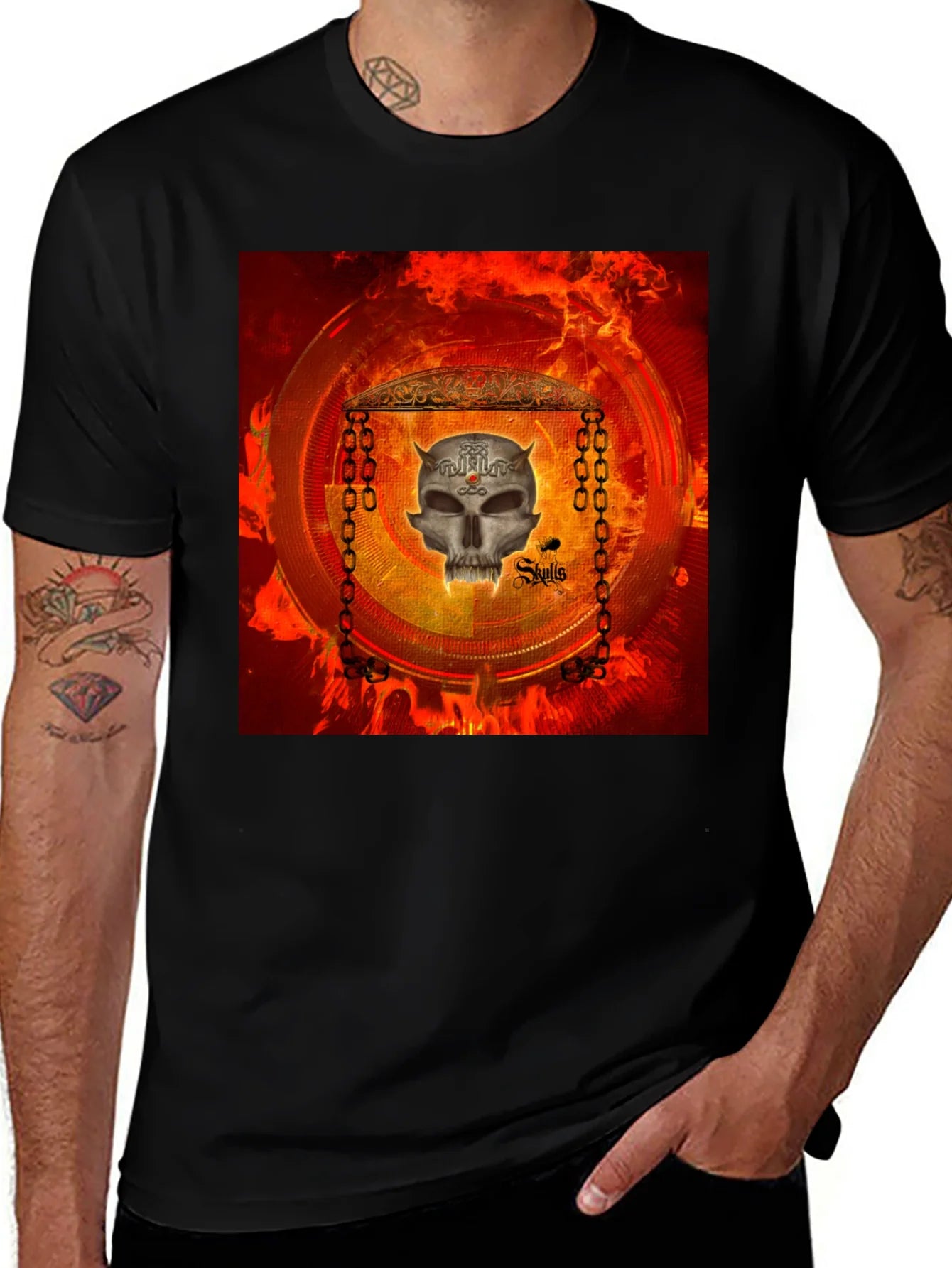 Skull Graphic T-Shirt - Edgy Design