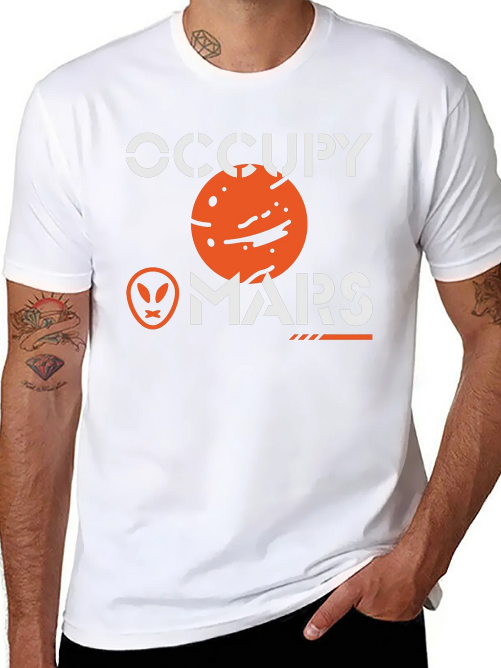 Occupy Mars Graphic T-Shirt - Space Exploration Tee