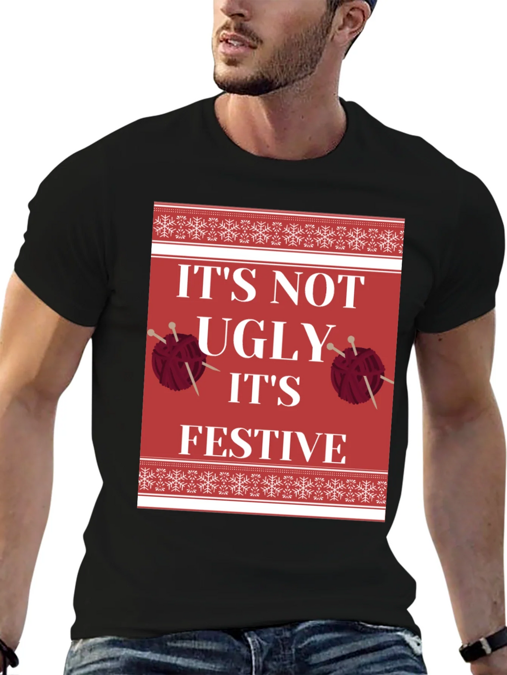 Festive Christmas Knit T-Shirt