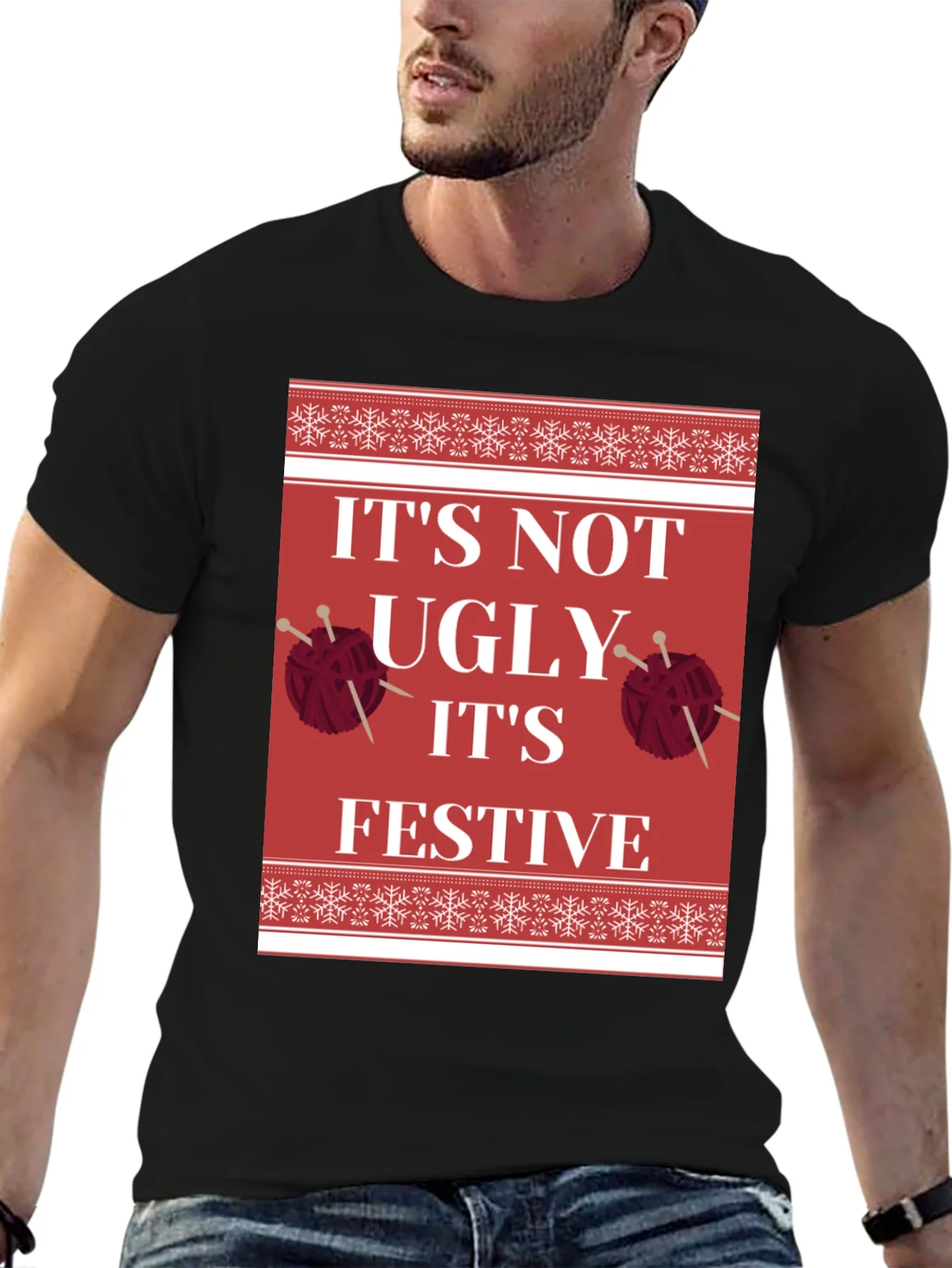 Festive Christmas Knit T-Shirt