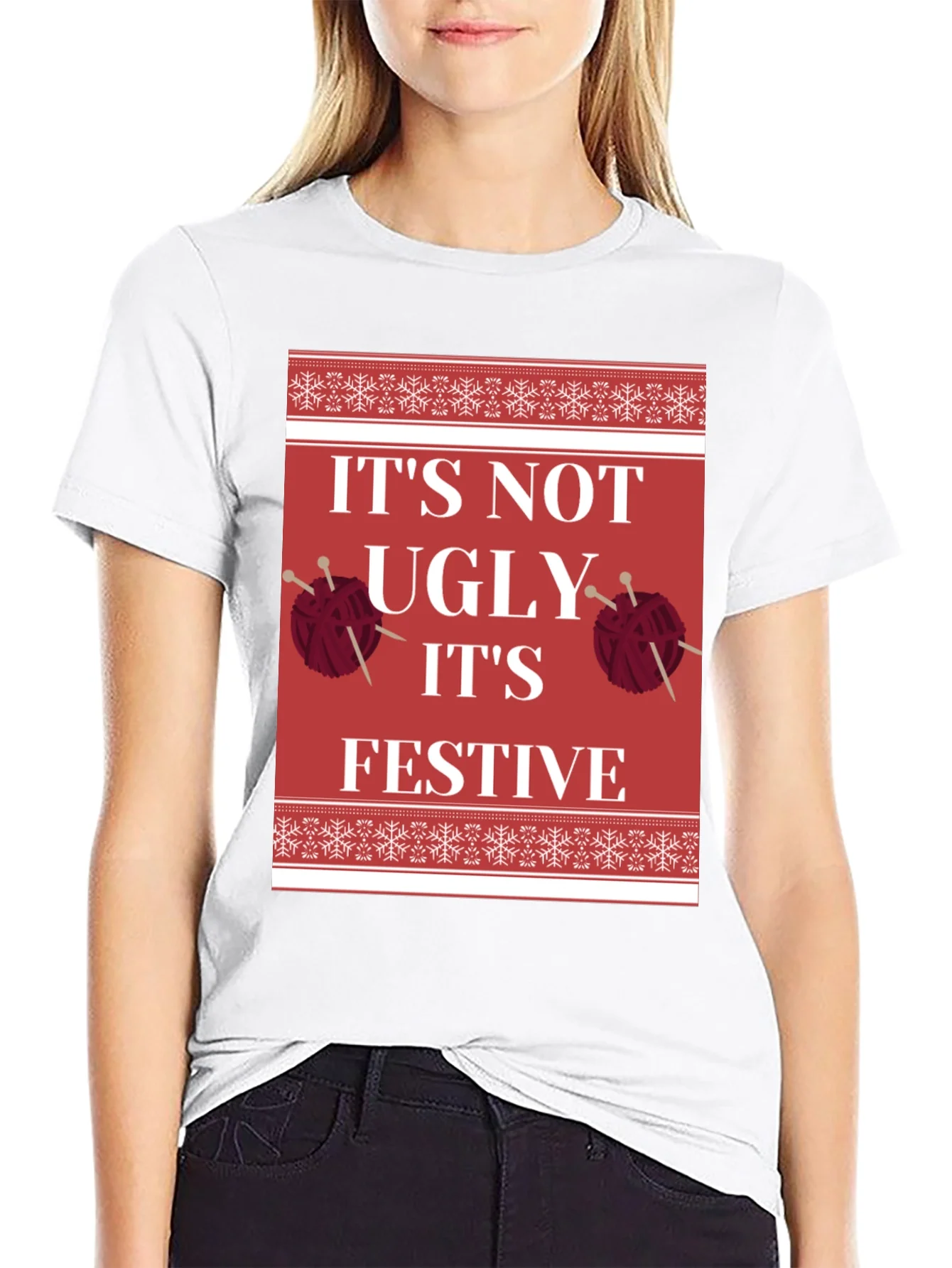 Festive Christmas Knit T-Shirt