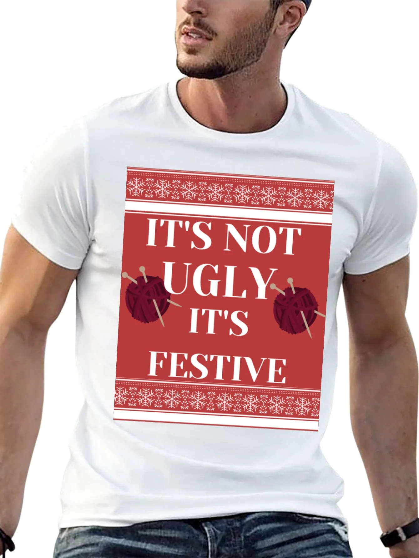 Festive Christmas Knit T-Shirt