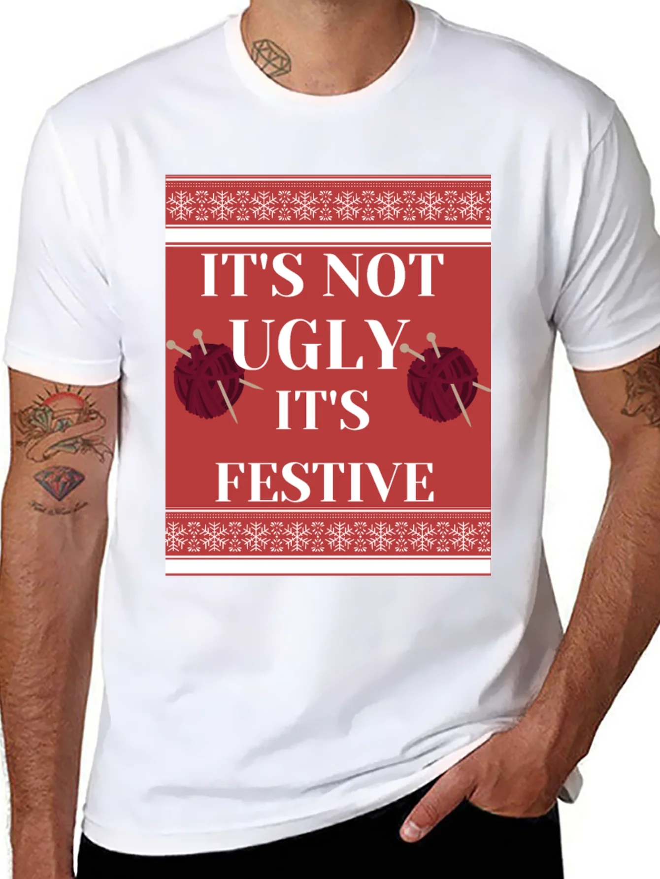 Festive Christmas Knit T-Shirt