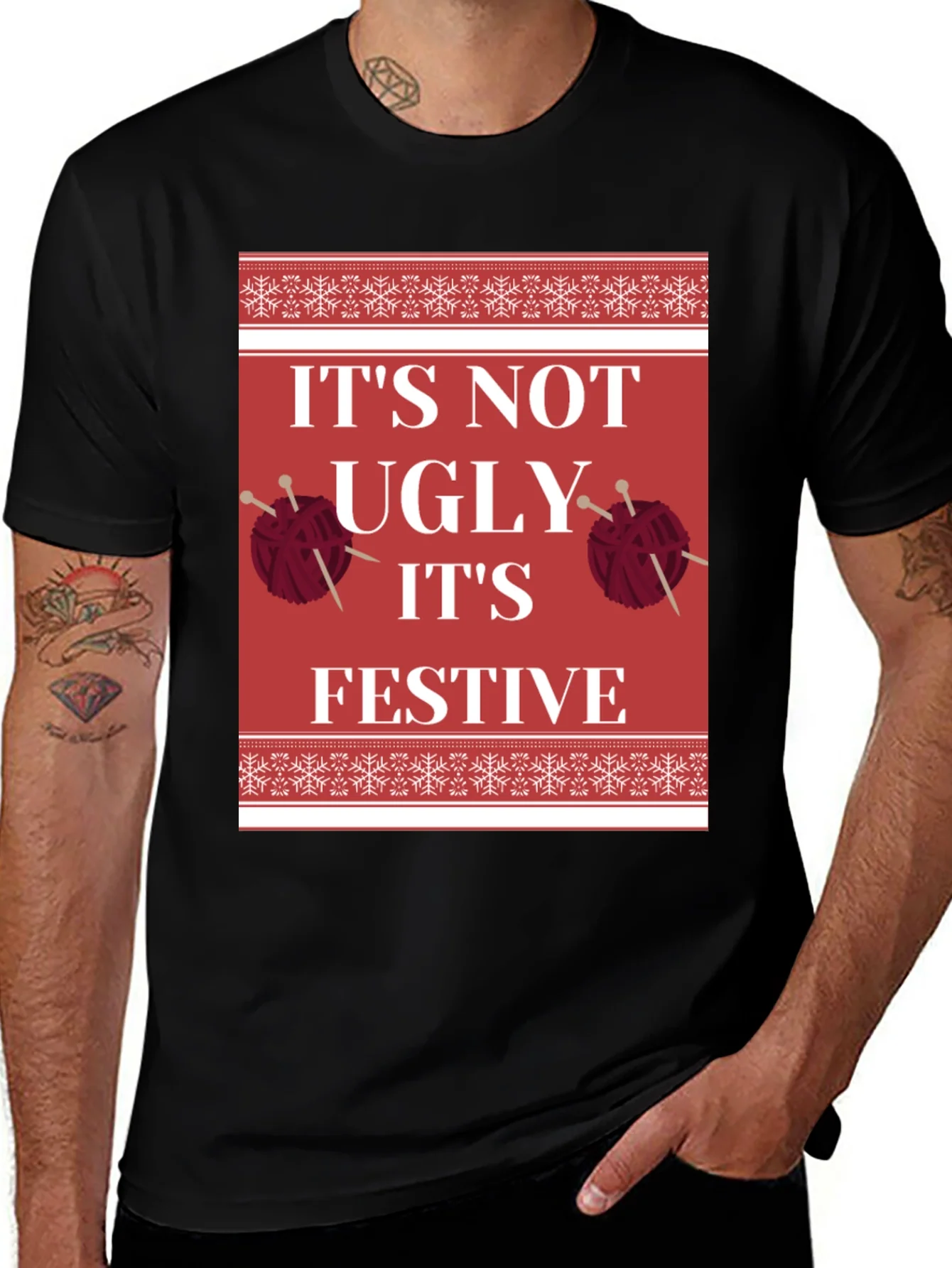 Festive Christmas Knit T-Shirt
