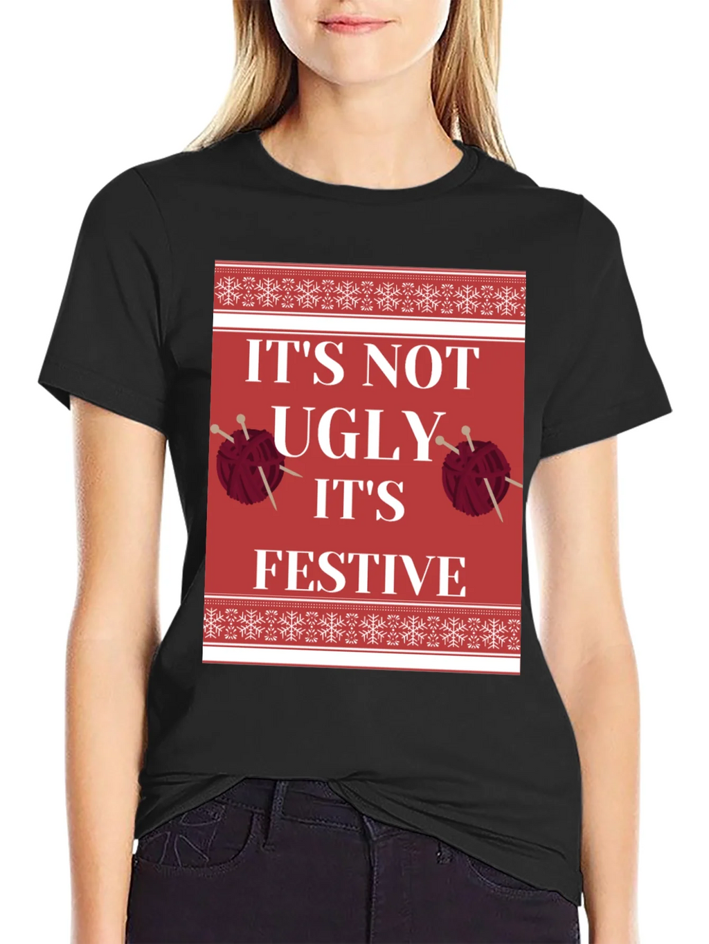 Festive Christmas Knit T-Shirt