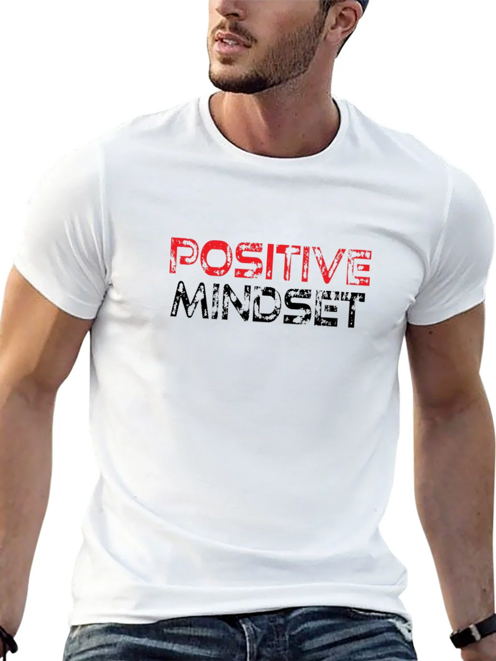 Positive Mindset Graphic Tee - Motivational T-Shirt