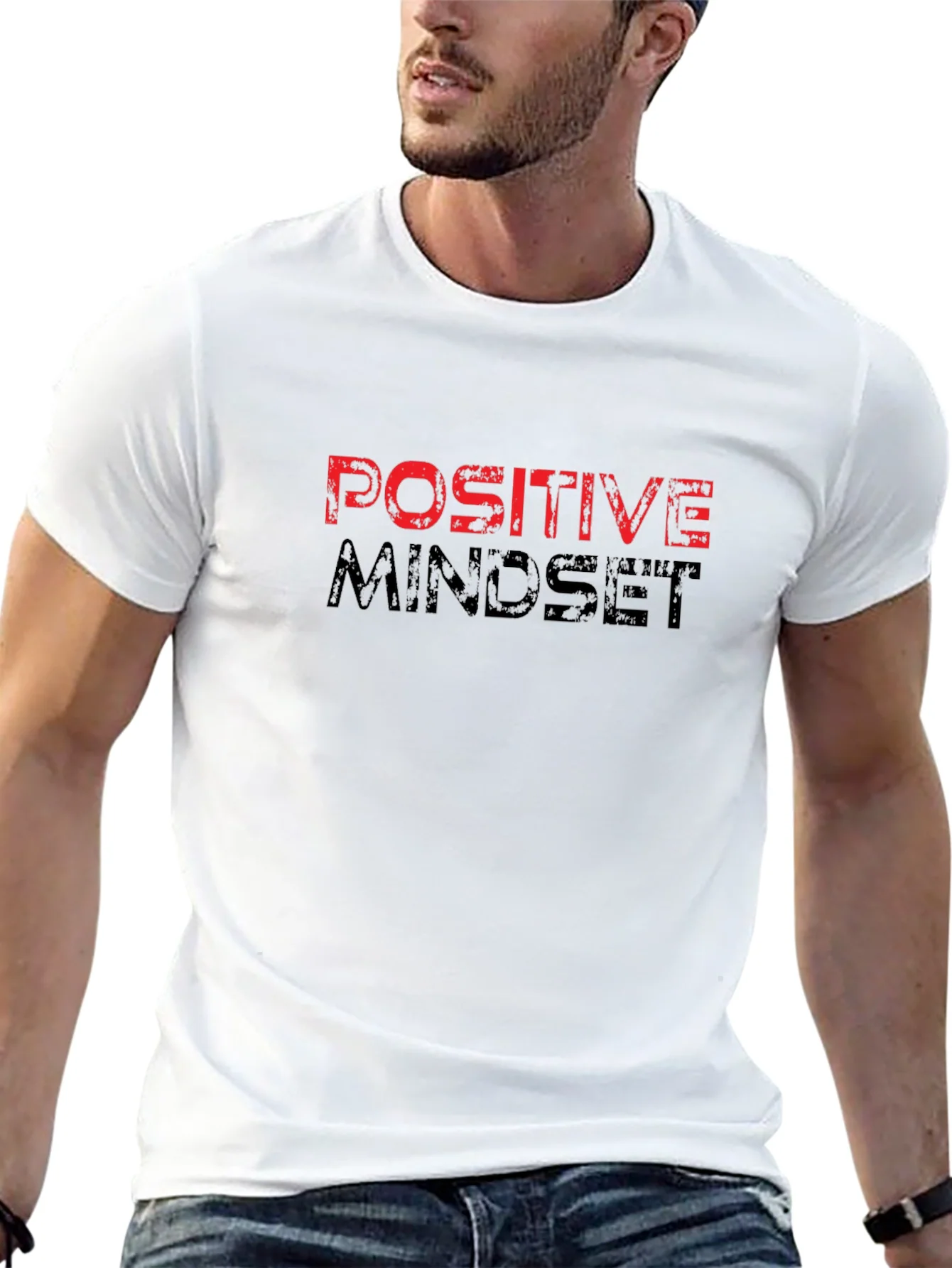 Positive Mindset Graphic Tee - Motivational T-Shirt