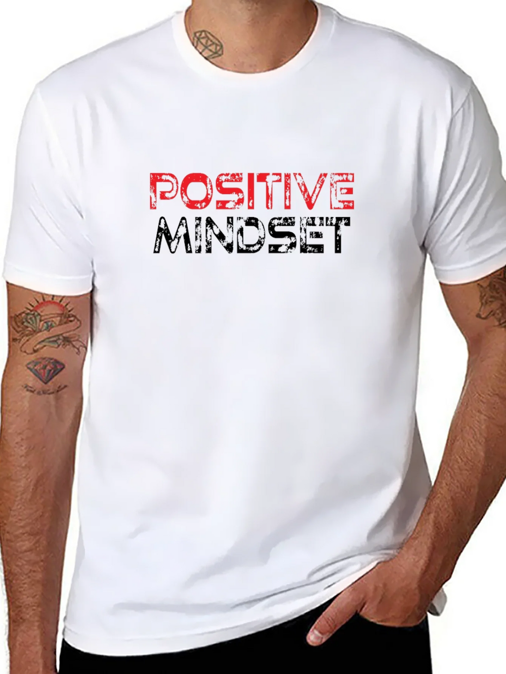 Positive Mindset Graphic Tee - Motivational T-Shirt