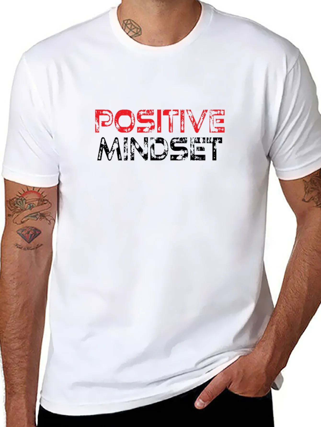 Positive Mindset Graphic Tee - Motivational T-Shirt