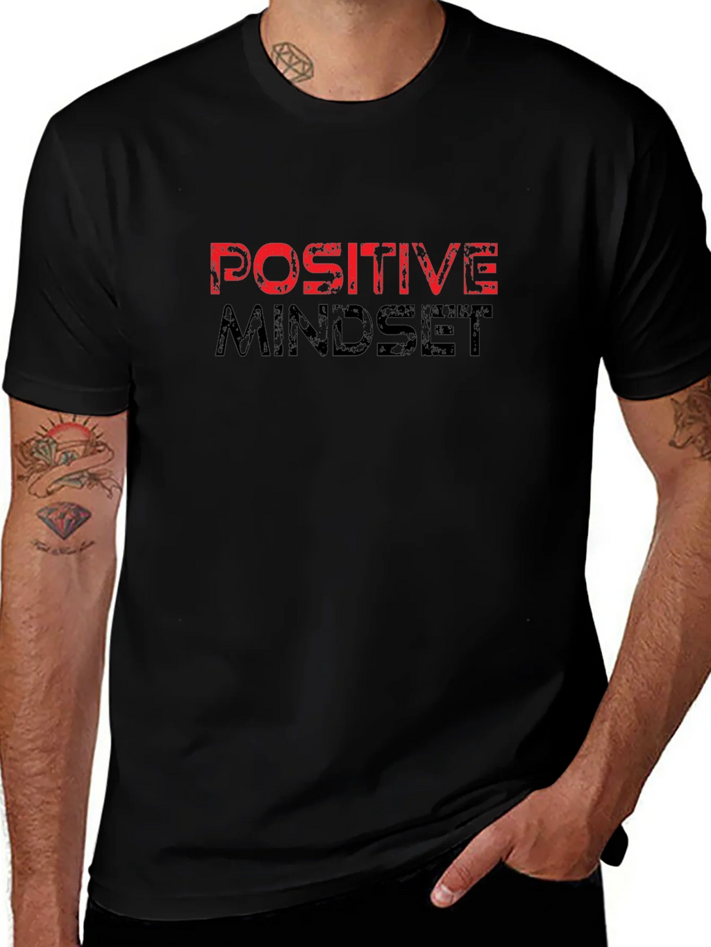 Positive Mindset Graphic Tee - Motivational T-Shirt
