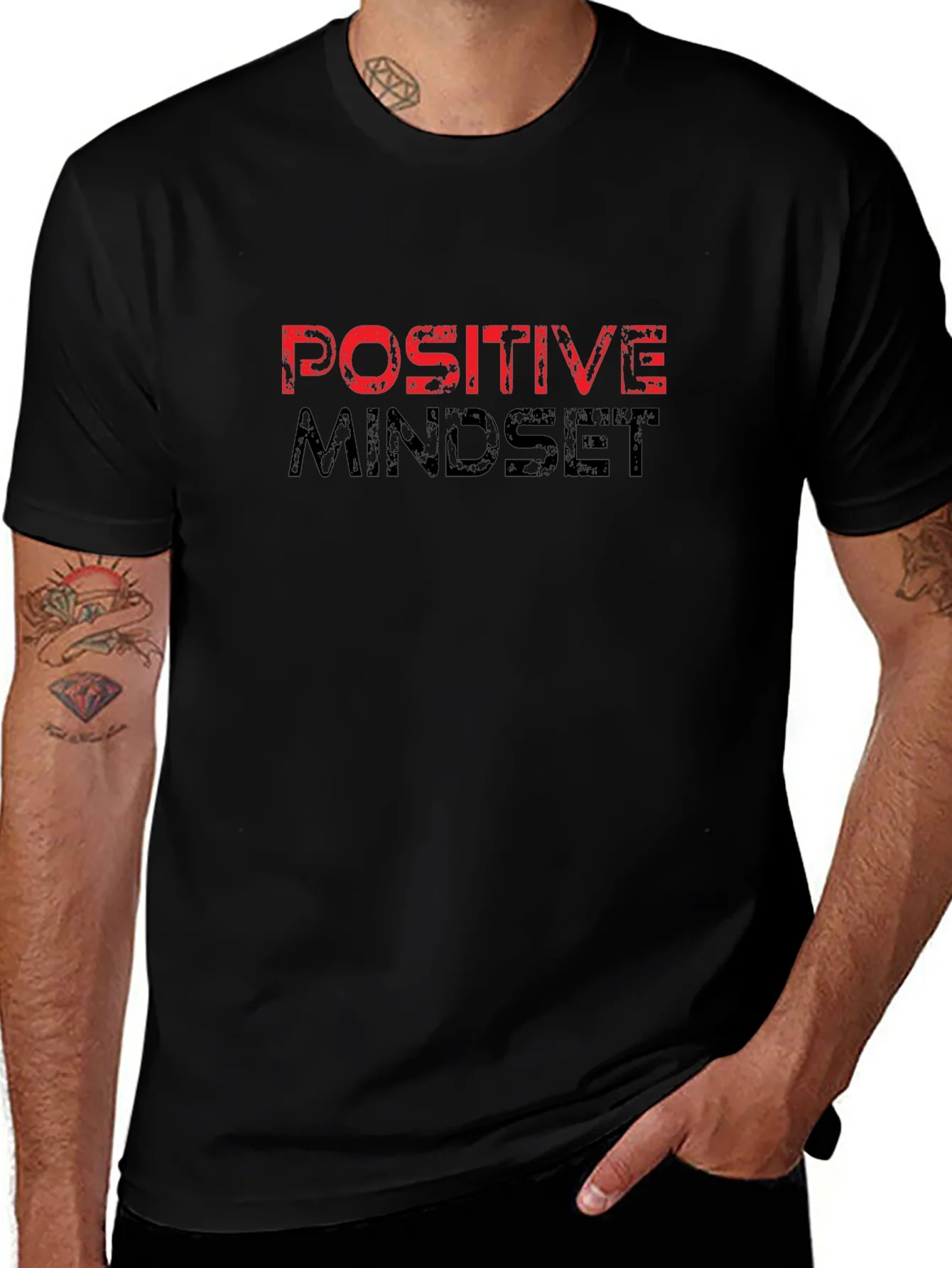 Positive Mindset Graphic Tee - Motivational T-Shirt