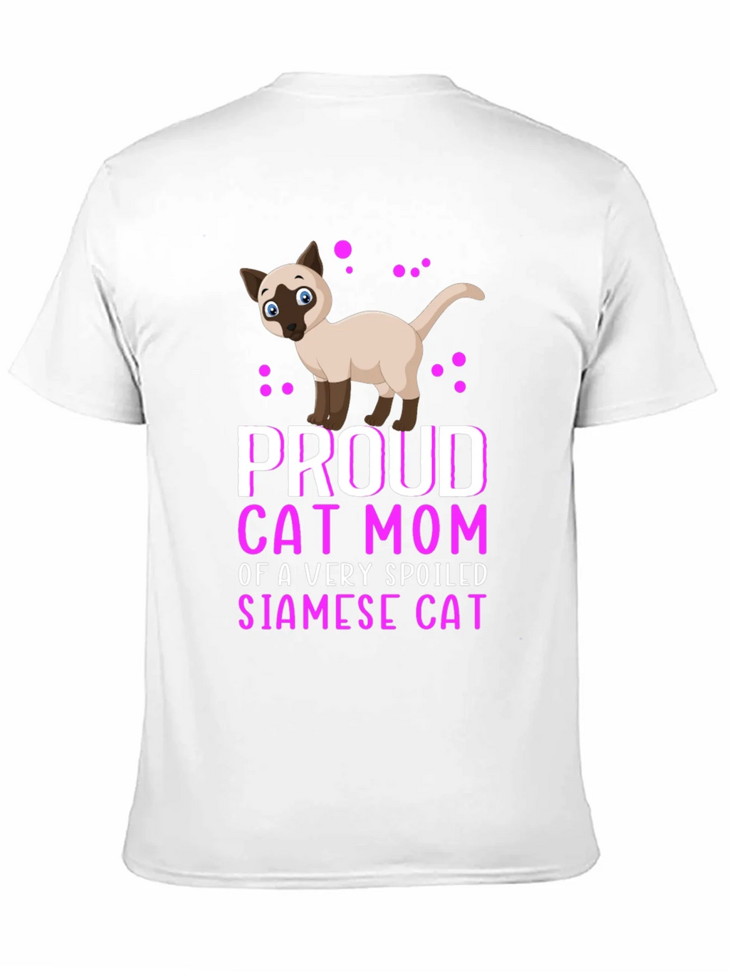 Proud Cat Mom Siamese Cat T-Shirt
