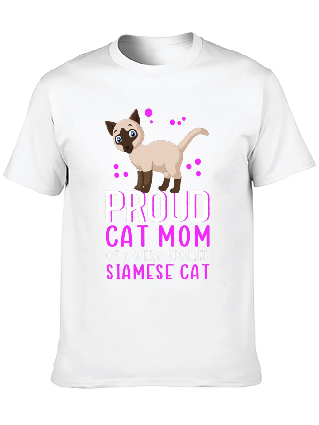 Proud Cat Mom Siamese Cat T-Shirt