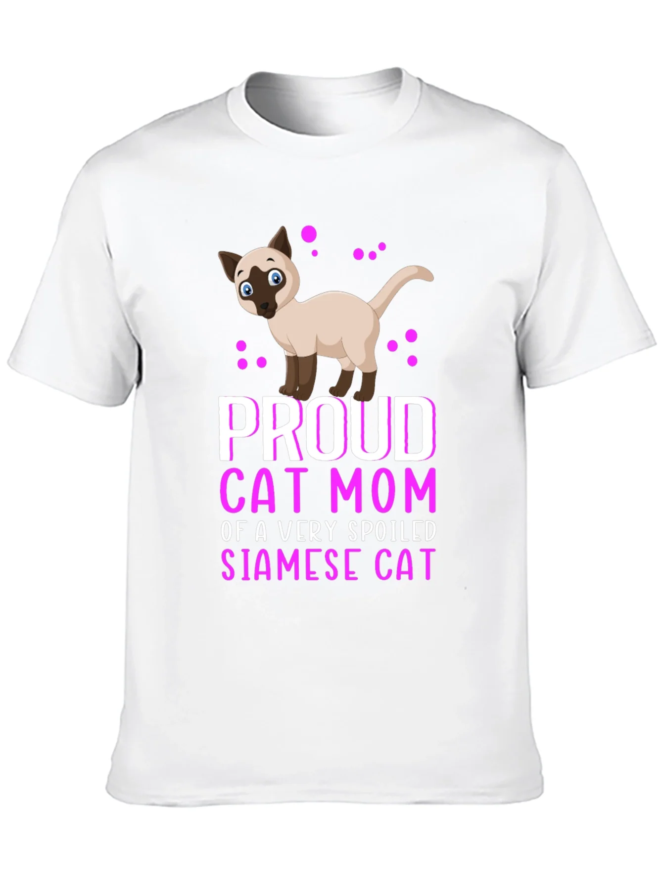 Proud Cat Mom Siamese Cat T-Shirt