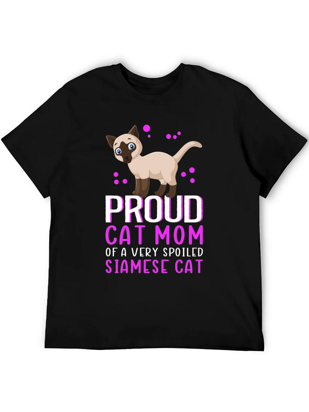 Proud Cat Mom Siamese Cat T-Shirt