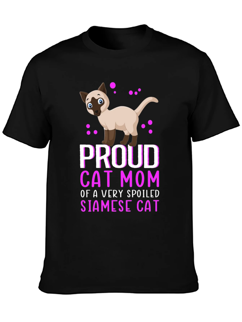 Proud Cat Mom Siamese Cat T-Shirt