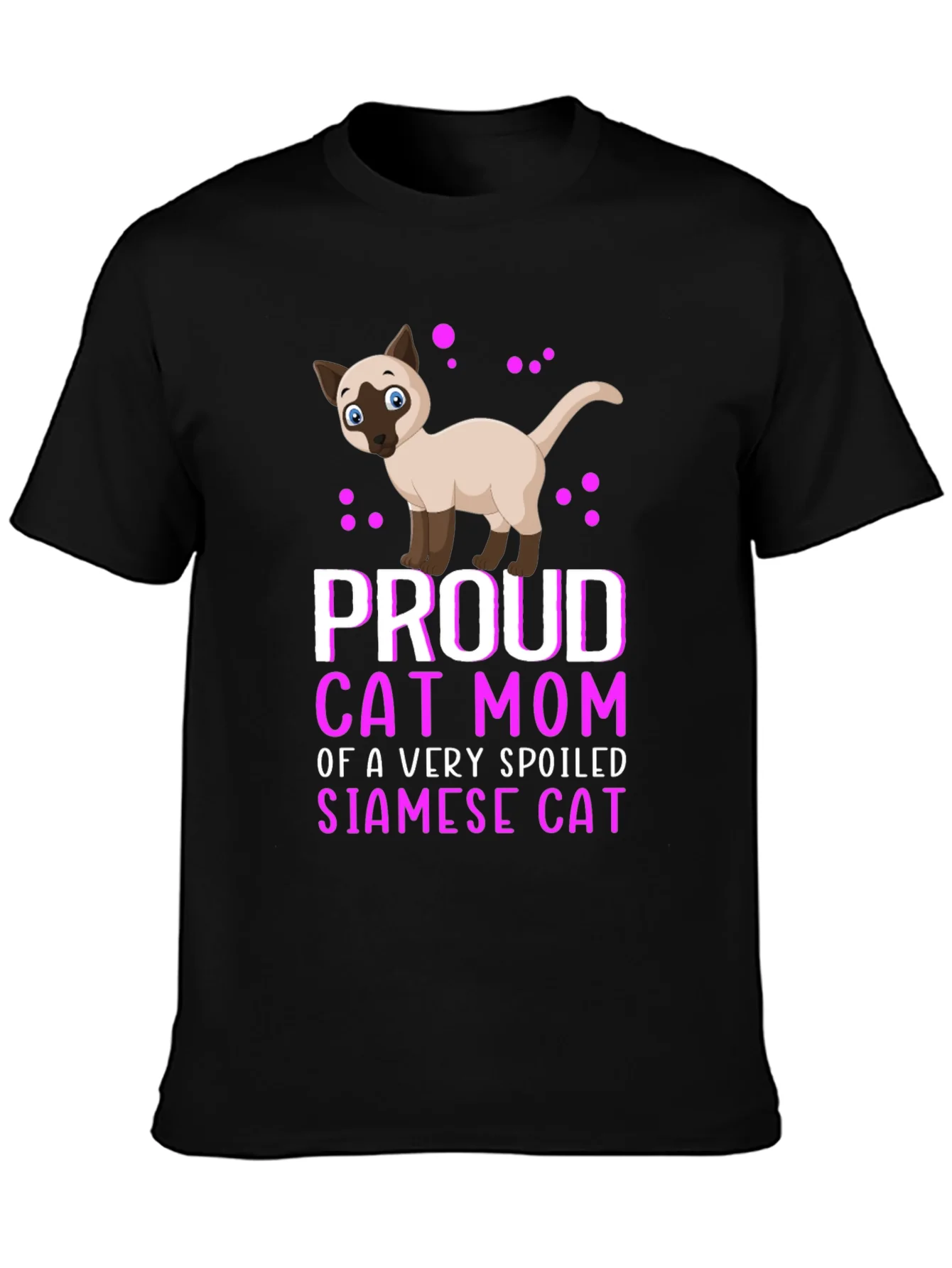 Proud Cat Mom Siamese Cat T-Shirt
