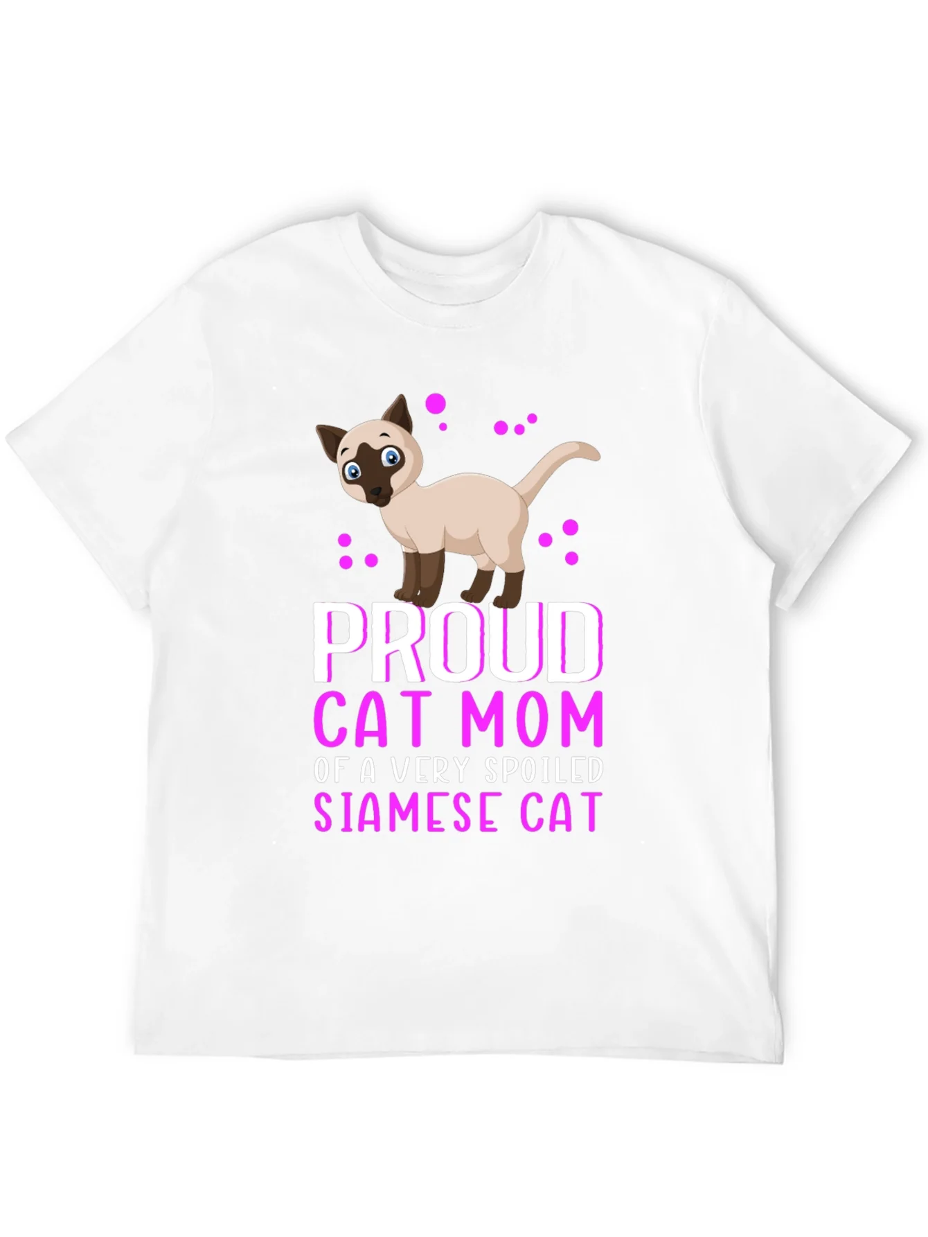 Proud Cat Mom Siamese Cat T-Shirt