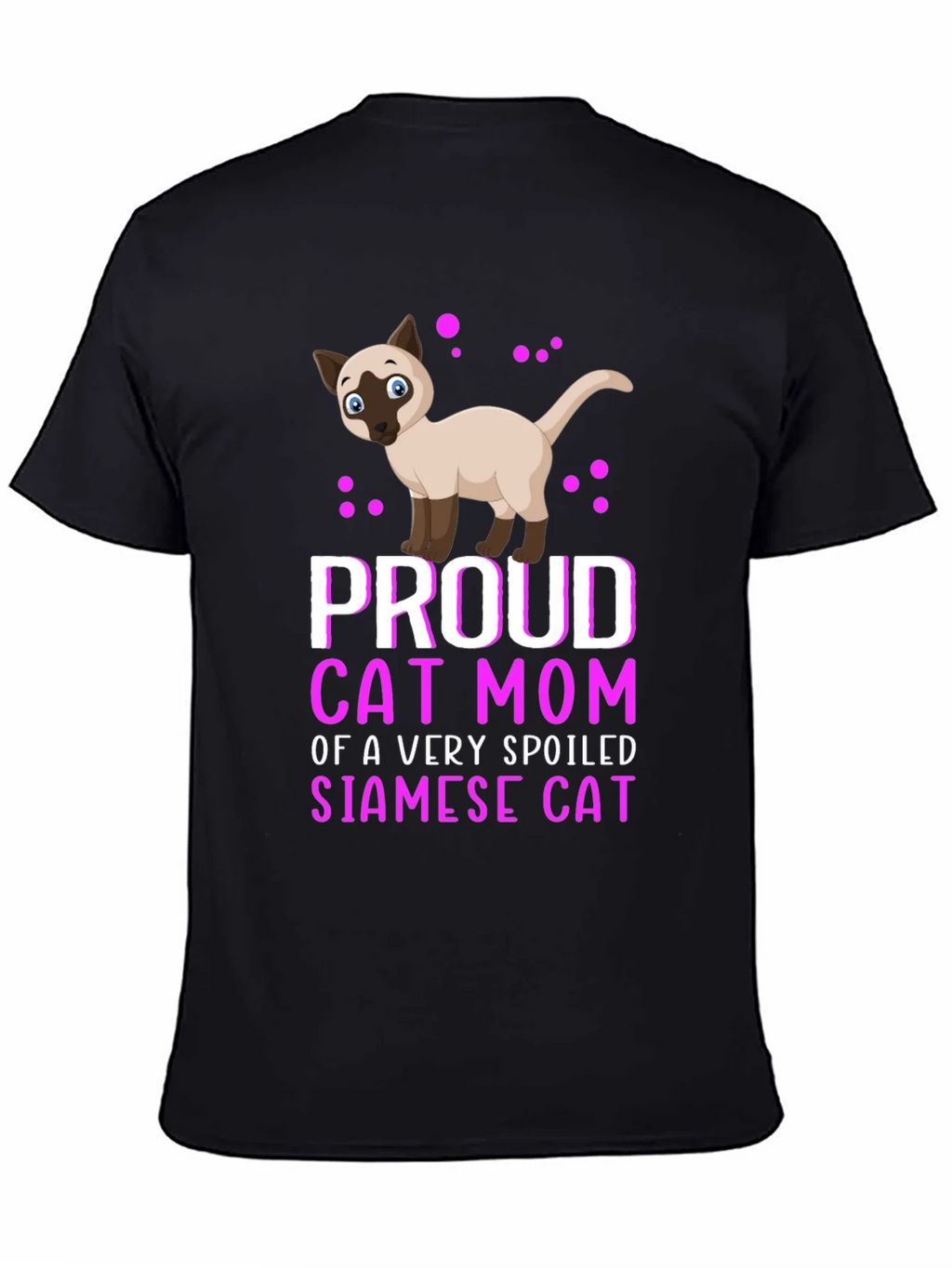 Proud Cat Mom Siamese Cat T-Shirt