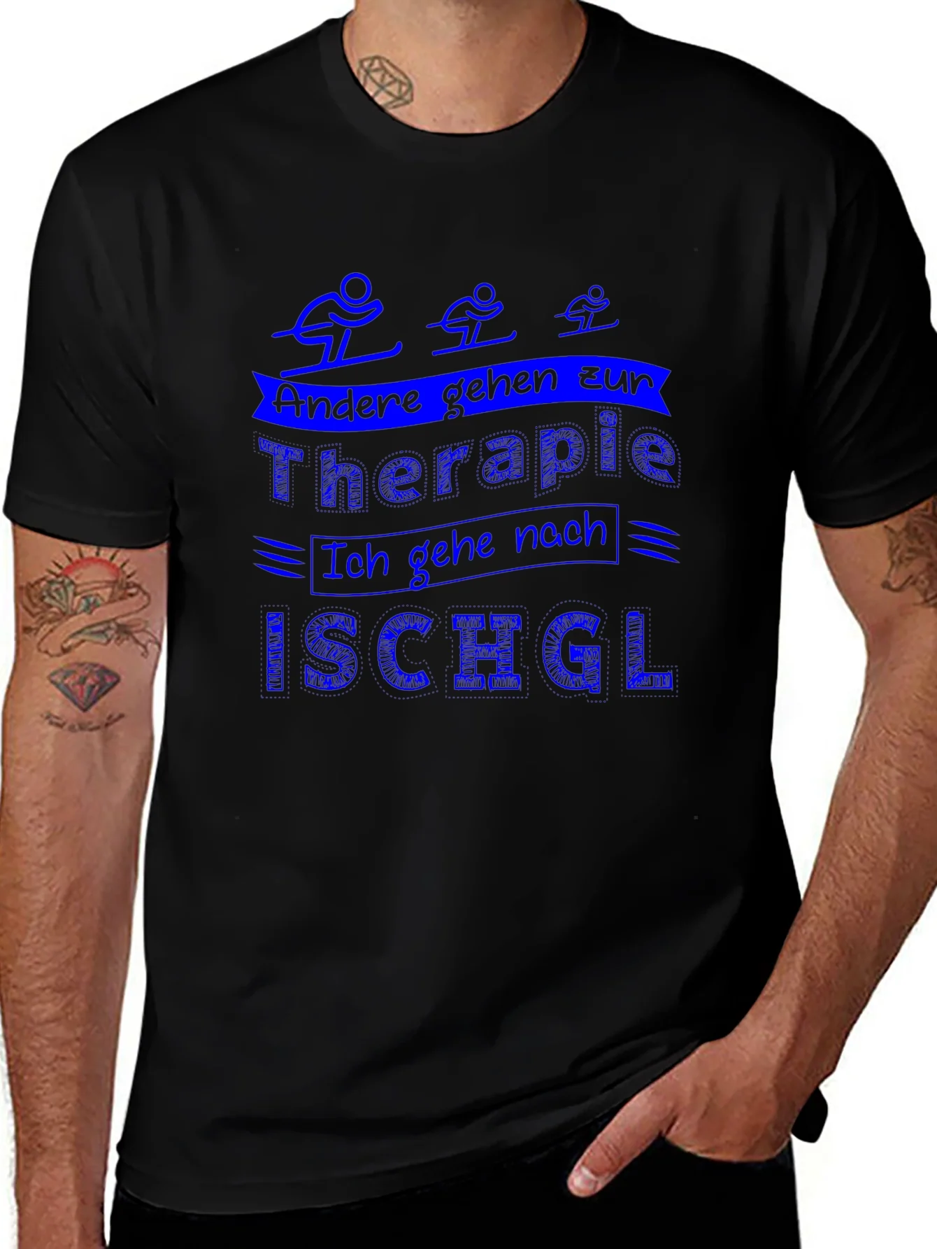 Skiing Therapy T-Shirt - Ischgl Ski Resort