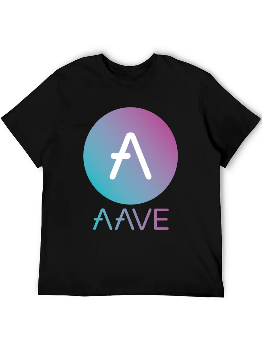 AAVE Crypto Black T-Shirt